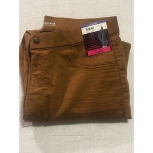 NEW No Boundaries Jegging Womens XXL Super High Rise Brown Curvy